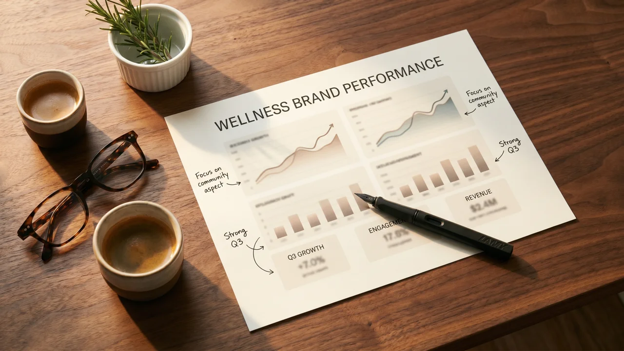 Wellness marketing performance dashboard showing paid ad results for Raging Agency clients